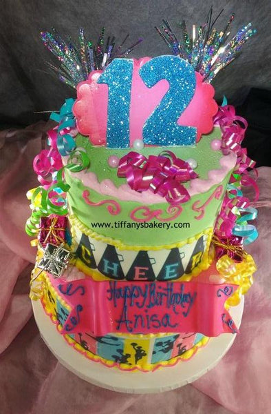 Cheerleader Celebration Tier Cake