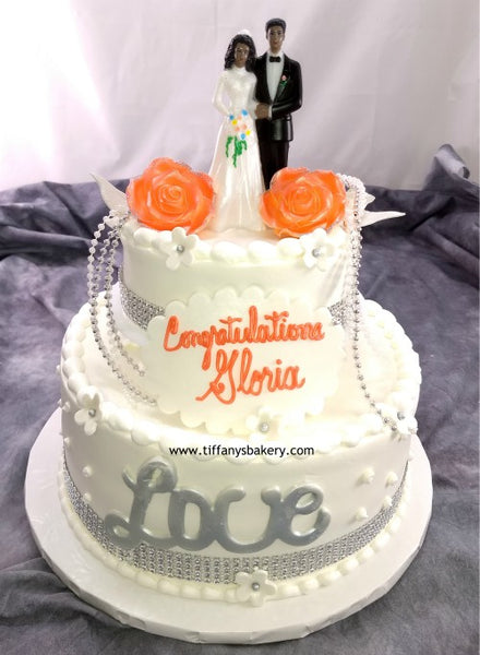 Courthouse Quickie Round Wedding Cake - 2 Days Notice Required