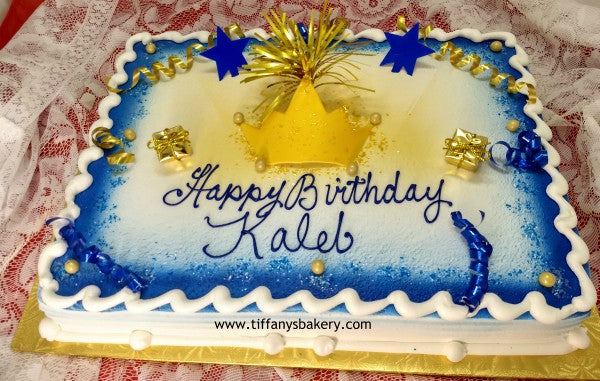 Crown on Sheet Cake