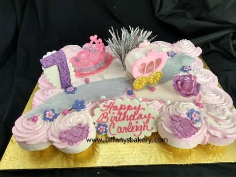 Princess Coach Cupcake Cake