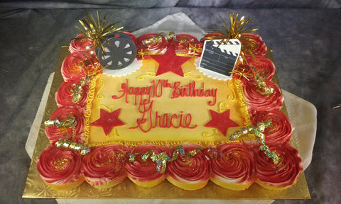 Cupcake Cake, 30 cupcakes  - Movie Reel