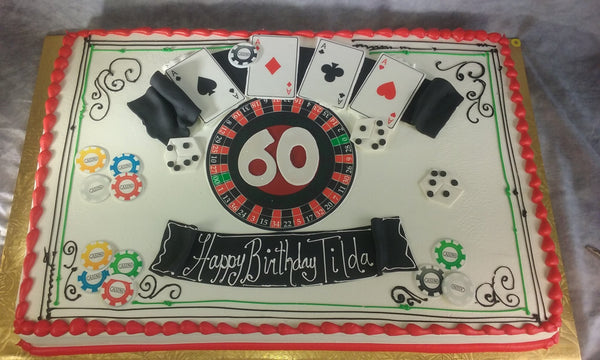 Gambling Sheet Cake