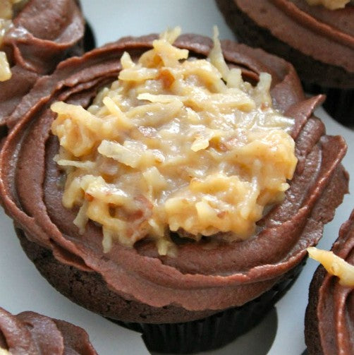 German Chocolate Cupcakes - Dozen