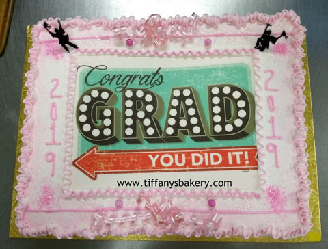 PhotoCake Image Congrats Grad You Did It #411