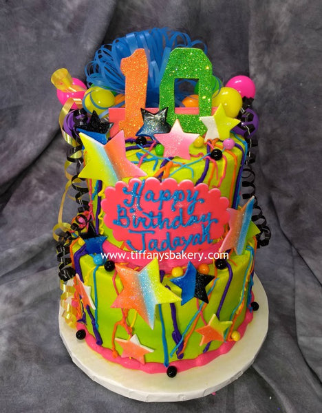 Black Celebration Tier Cake