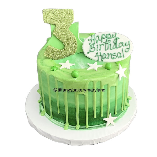 Drip Cake with Three Layers - 6" or 8" Cake Serves 4