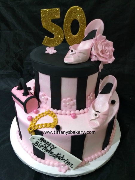 Celebration Tier Cake - Hatbox