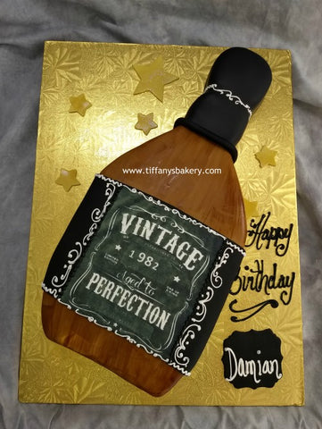 Liquor Bottle Cutout - Aged to Perfection