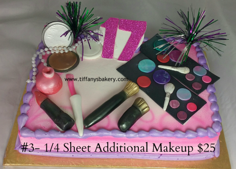 Makeup on Sheet Cake