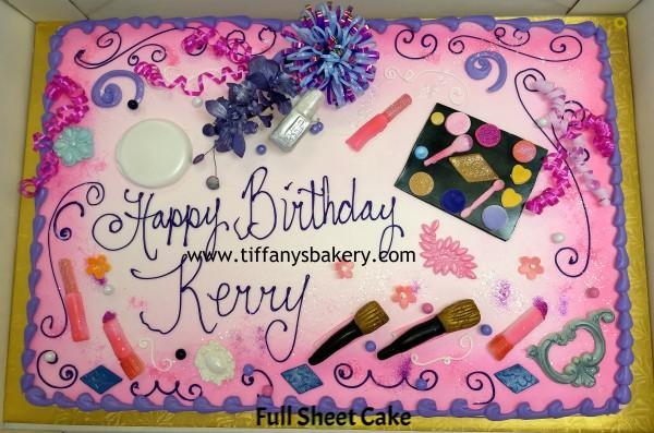 Makeup on Sheet Cake