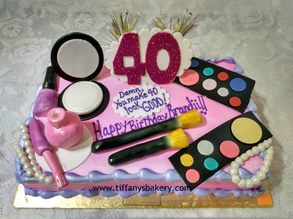 Makeup on Sheet Cake