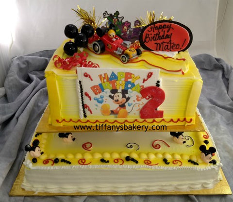 Double Layer 1/4 Sheet and Single Layer Half Sheet Cake