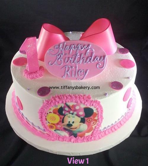 Minnie Mouse Round Cake