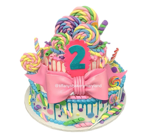 Lollipop Celebration Tier Cake Upgrade