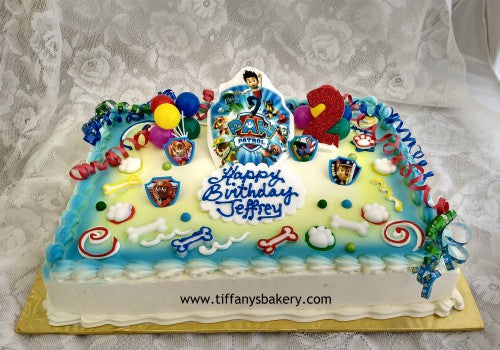 Paw Patrol Sheet Cake with Edible Image Layon
