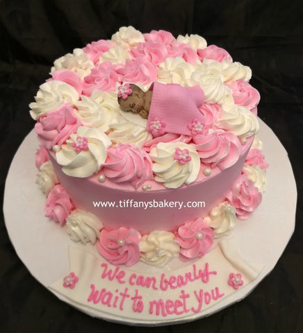Rosette Cake for Baby Shower - 2 Layer Round