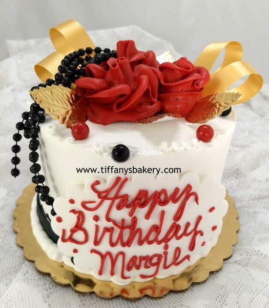 Red Roses 6 inch Round Cake