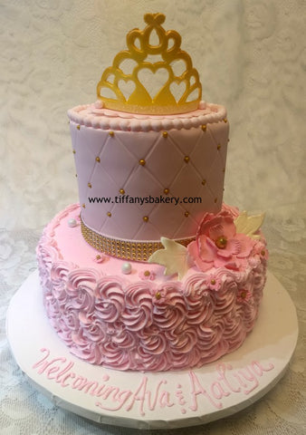 Diamond Quilted Pattern Celebration Tier Cake