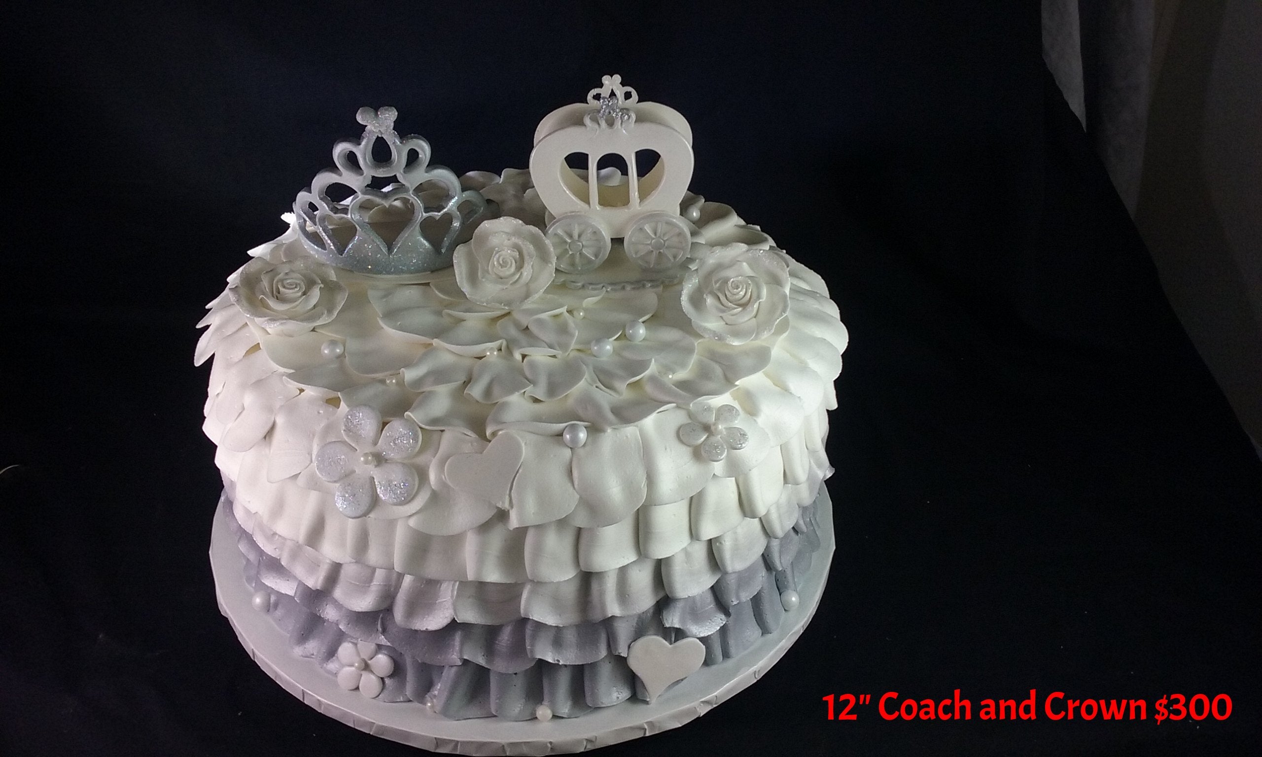 Buttercream Ruffles on Round Cake – Tiffany's Bakery
