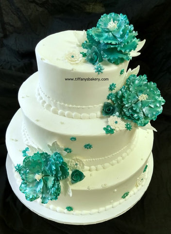 Peony Flowers Premier Wedding Cake
