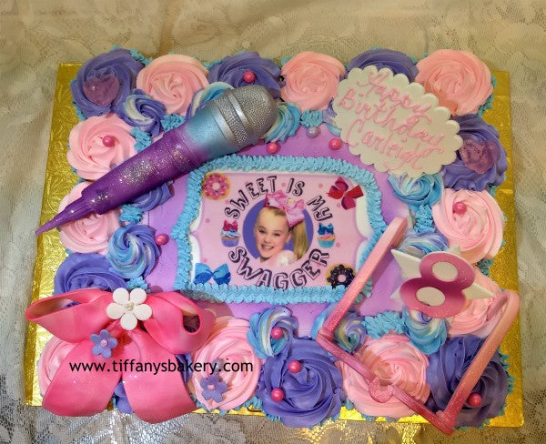 Cupcake Cake with Edible Image Layon JoJo Siwa 21855 - 24 cupcakes