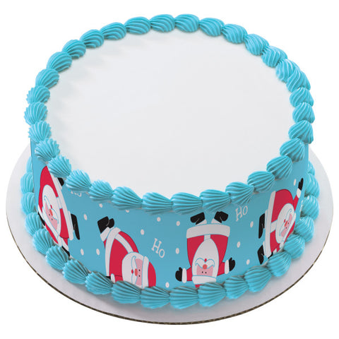 Tumbling Santa Edible Image Layon #521