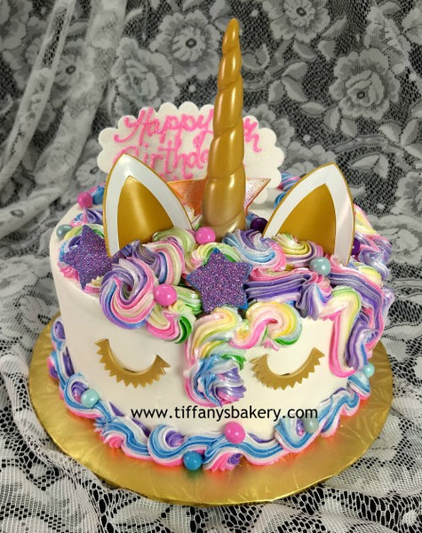 Unicorn Round Cake - Deco