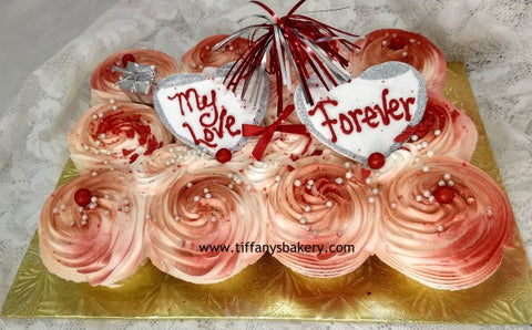 Valentine Cupcake Cake