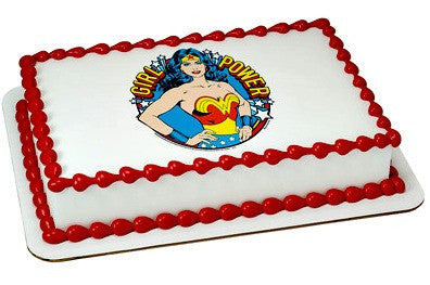 Wonder Woman Girl Power Edible Image Layon #37416 Sheet