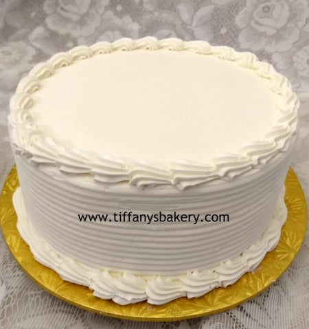 Yellow Cake with White Buttercream Frosting - 8" Round